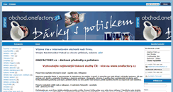 Desktop Screenshot of obchod.onefactory.cz
